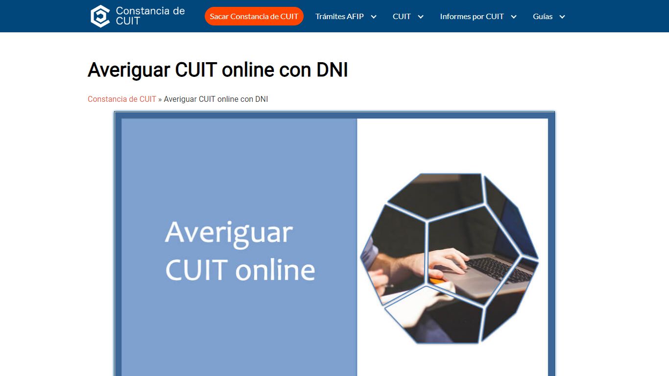 Averiguar y sacar CUIL o CUIT con DNI Online 2022 al instante